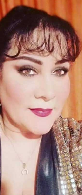 Patricia Del Valle , actriz y cantante en el mundo popular.
