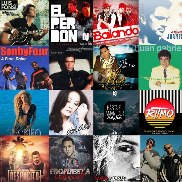 Las 50 mÃ¡s grandes canciones latinas de la Historia 